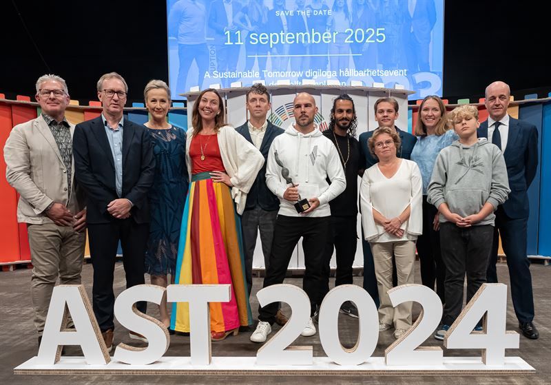 I Schaumansalen i Jakobstad samlades studerande och personal för att ta del av sändningen.