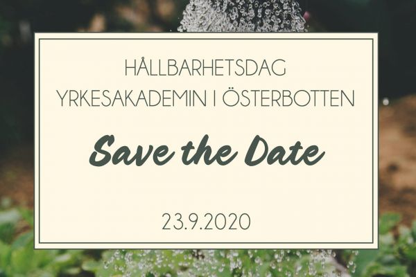 Hållbarhetsdag vid Yrkesakademin i Österbotten
