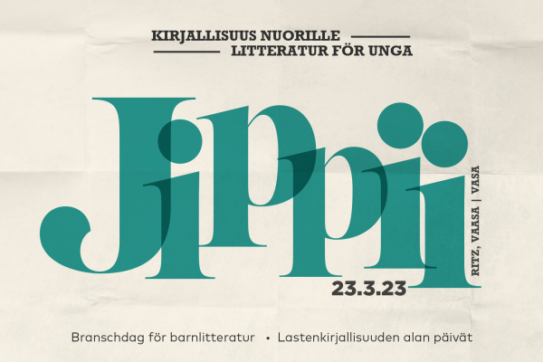 Jippii! Branschdag för ungdomslitteratur 23 mars i Vasa