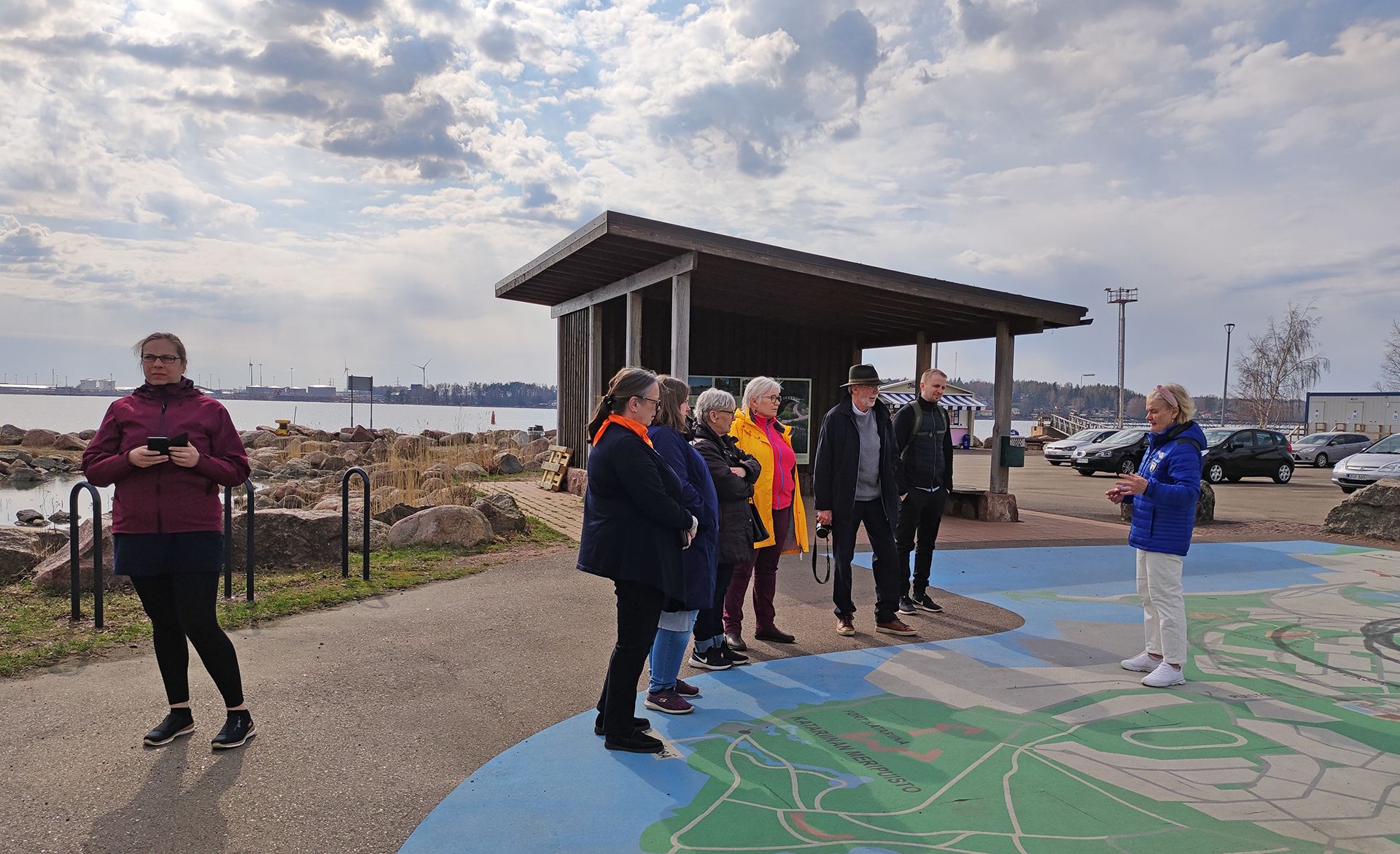 Projektgruppen på besök i Kotka 25.4.2023