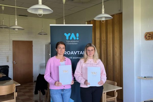 Aina och Marija är årets läroavtalsstuderande på YA 2025
